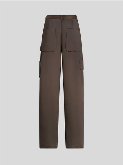 CARGO TROUSERS WITH LANDSCAPE DESIGN
