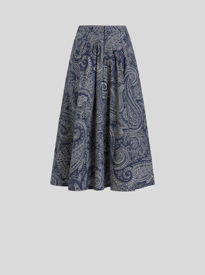 Paisley pattern cotton skirt | Women | ETRO