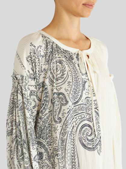 PLACED PRINT TUNIC DRESS