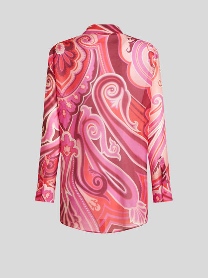 PAISLEY COTTON AND SILK SHIRT