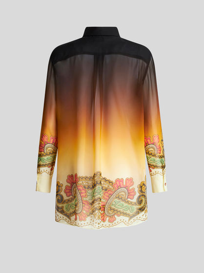 PRINTED SILK GEORGETTE SHIRT