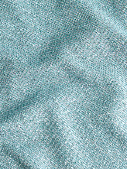 RIBBED TOP WITH METALLIC THREAD