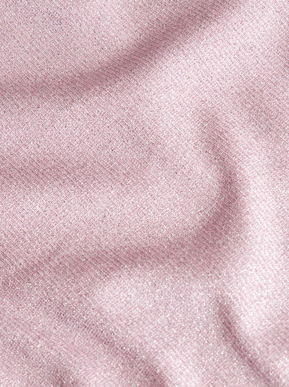 RIBBED TOP WITH METALLIC THREAD