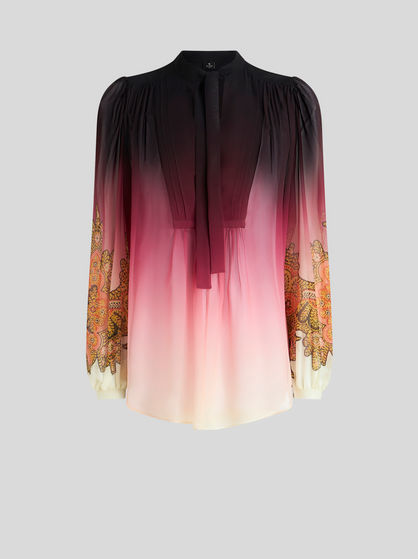 COLOUR SHADED GEORGETTE TOP