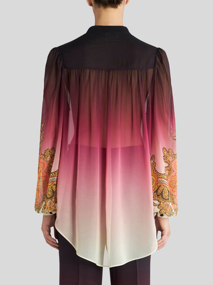 COLOUR SHADED GEORGETTE TOP