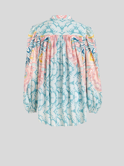 PAISLEY 선버스트 프린트 블라우스