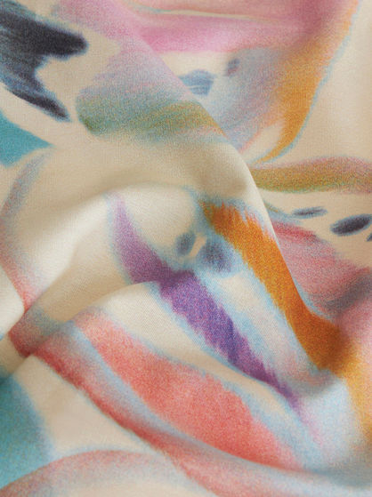 BUTTERFLY WING PATTERN COTTON TOP