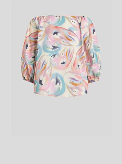 BUTTERFLY WING PATTERN COTTON TOP
