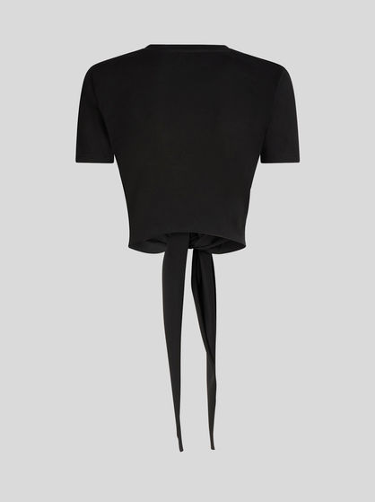 ロゴ ジャージー クロップド Tシャツ