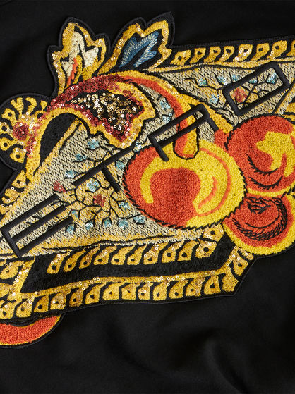 JERSEY T-SHIRT WITH LOGO AND EMBROIDERY