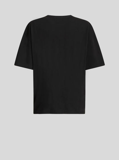 JERSEY T-SHIRT WITH LOGO AND EMBROIDERY