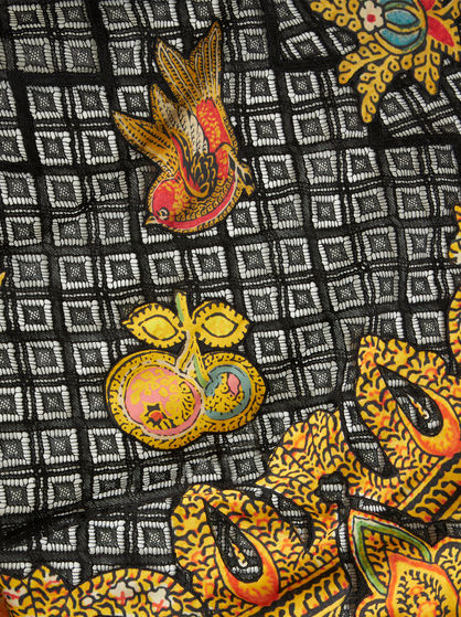 LACE AND INTARSIA DRESS
