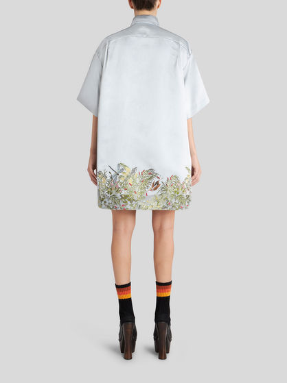 OVERSIZE SHIRT WITH LOGO ON CHEST