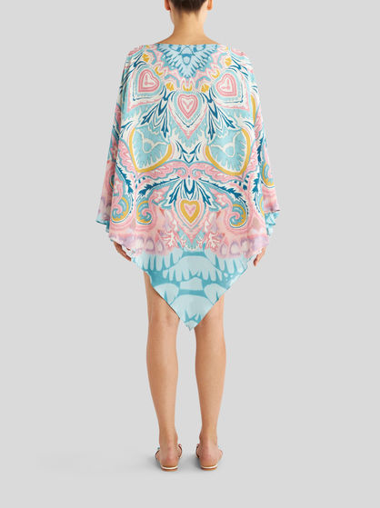 BLOUSE WITH PAISLEY SUNBURST PRINT