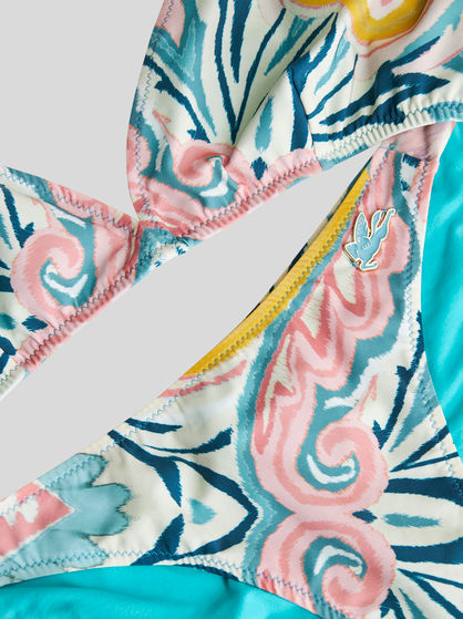 BIKINI WITH PAISLEY SUNBURST PRINT