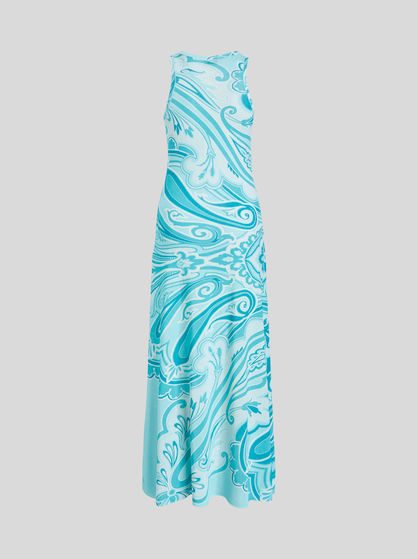 PAISLEY PATTERN VISCOSE DRESS