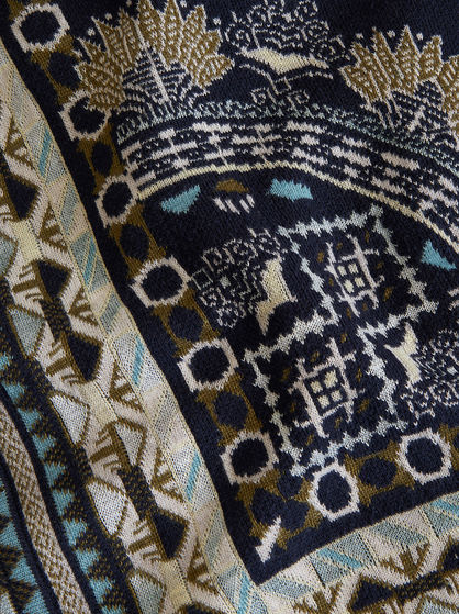 JACQUARD KNIT COAT