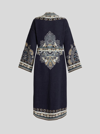JACQUARD KNIT COAT
