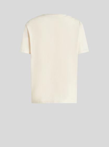 アップルモチーフ プリント ロゴ Tシャツ