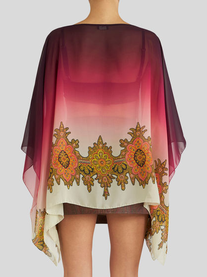 TOP WITH COLOUR SHADING AND PAISLEY PATTERNS