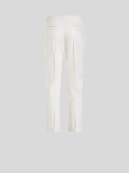 TAILORED JACQUARD TROUSERS