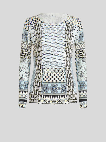 Women's knitwear and cardigans: floral and Paisley prints | ETRO