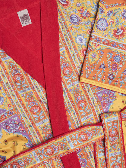 PRINTED KIMONO STYLE BATHROBE