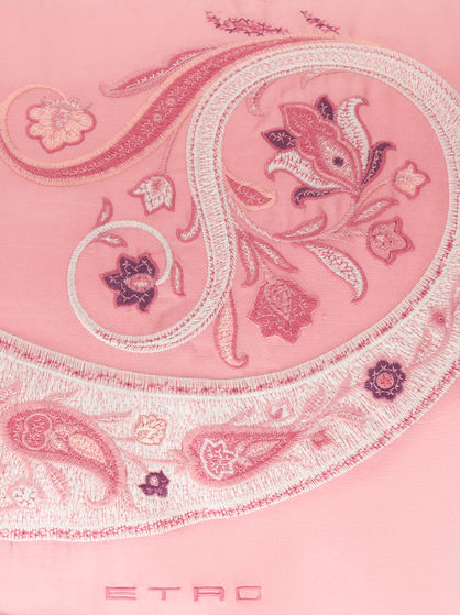 RECTANGULAR CUSHION WITH PAISLEY EMBROIDERY