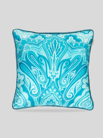 SILK CUSHION WITH PAISLEY PATTERN