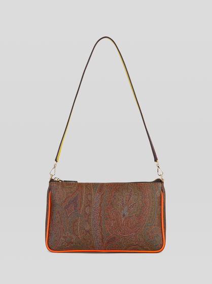 SMALL PAISLEY SHOULDER BAG WITH MULTI-COLOURED DETAILS