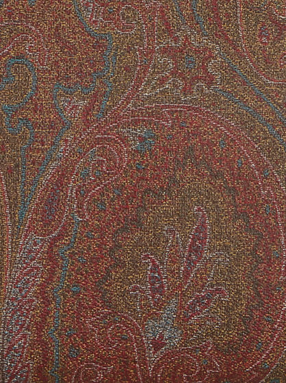 MEDIUM PAISLEY SHOULDER BAG WITH LEATHER DETAILS