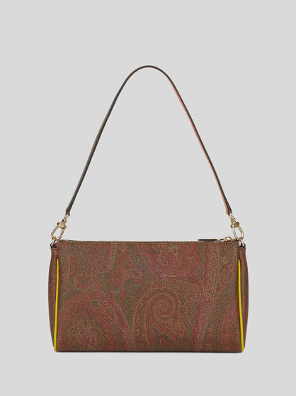 MEDIUM PAISLEY SHOULDER BAG WITH MULTI-COLOURED INSERTS