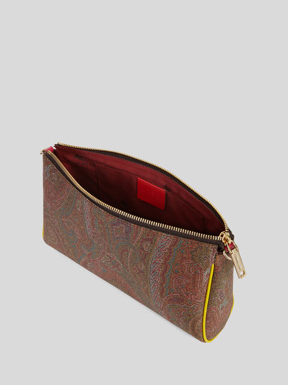 MEDIUM PAISLEY SHOULDER BAG WITH MULTI-COLOURED INSERTS