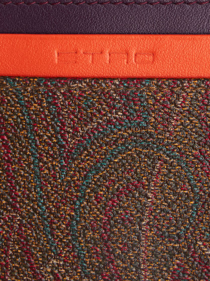 PAISLEY CREDIT CARD HOLDER WITH MULTI-COLOURED FINISH