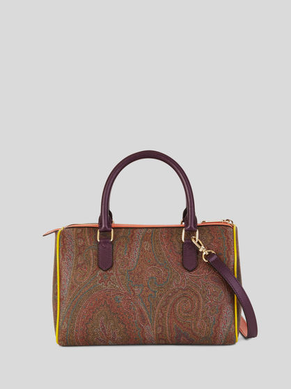 PAISLEY BOWLING BAG WITH MULTI-COLOUR INSERTS