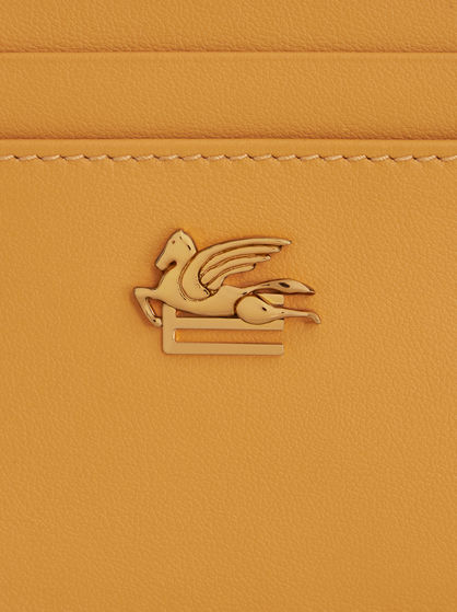 LEATHER CREDIT CARD HOLDER WITH PEGASO