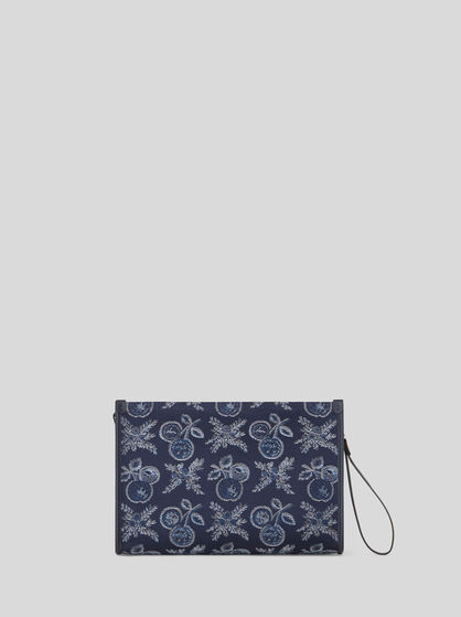JACQUARD-BEUTEL MIT ÄPFELCHEN, GROSS
