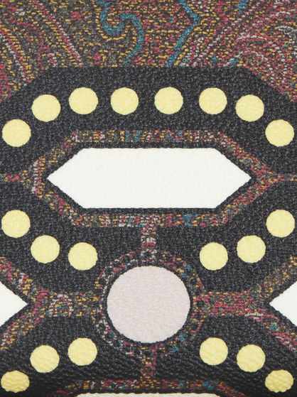 GEOMETRIC PATTERN PAISLEY PURSE