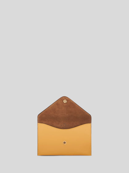 LEATHER CLUTCH BAG WITH PEGASO