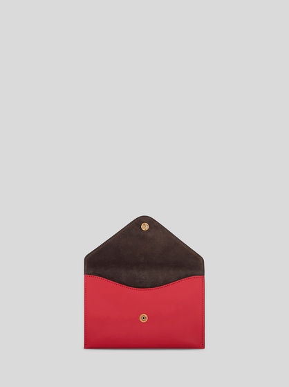 LEATHER CLUTCH BAG WITH PEGASO