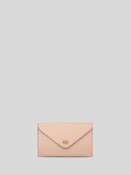 LEATHER CLUTCH BAG WITH PEGASO