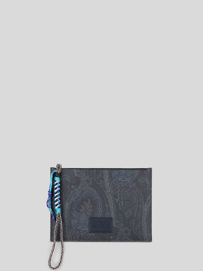 PAISLEY IPAD HOLDER WITH WOVEN CORD