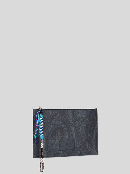 PAISLEY IPAD HOLDER WITH WOVEN CORD
