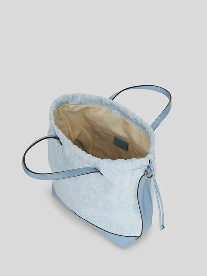 ウィメンズバケットバッグ：レザー、ハードタイプ、刺繍入り | ETRO