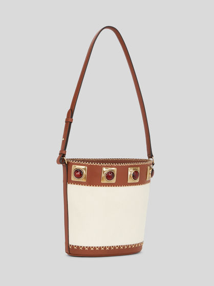 MEDIUM CROWN ME BAG WITH AMBER STONES
