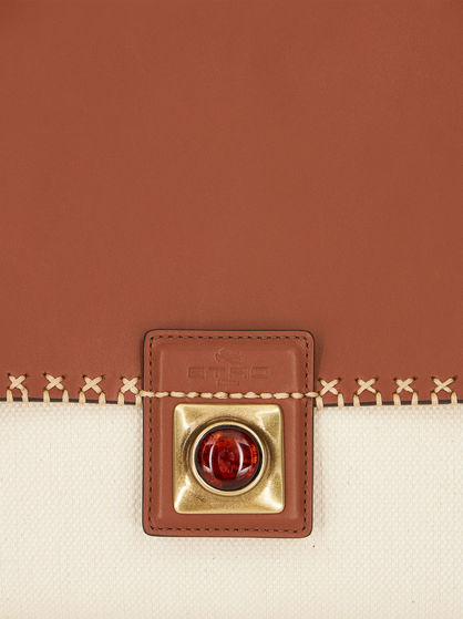 MEDIUM CROWN ME HANDBAG WITH AMBER STONES