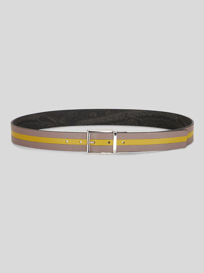 REVERSIBLE PATCHWORK BELT