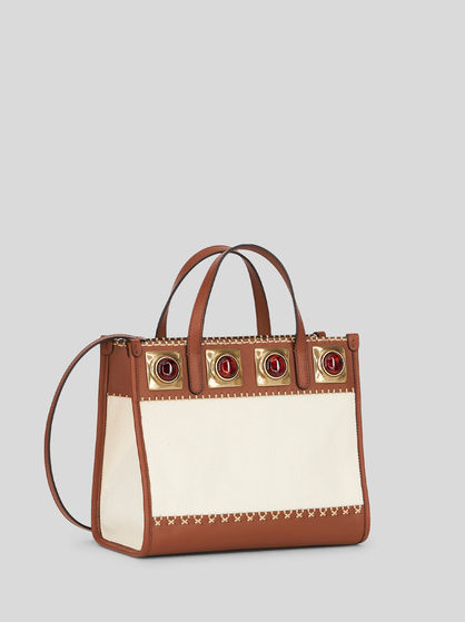 SMALL CROWN ME BAG WITH AMBER STONES