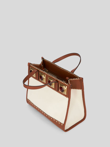 SMALL CROWN ME BAG WITH AMBER STONES