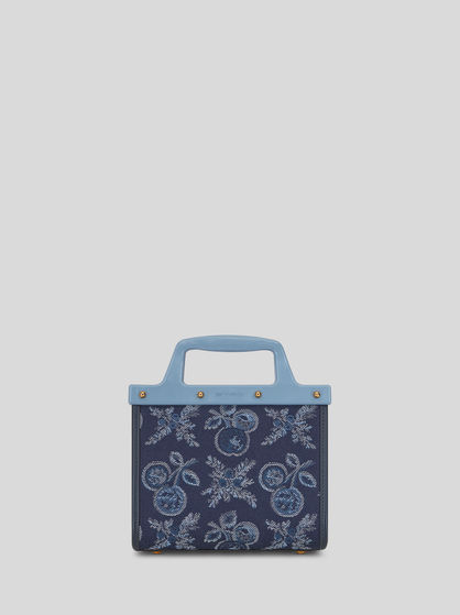 MINI JACQUARD LOVE TROTTER BAG WITH APPLES